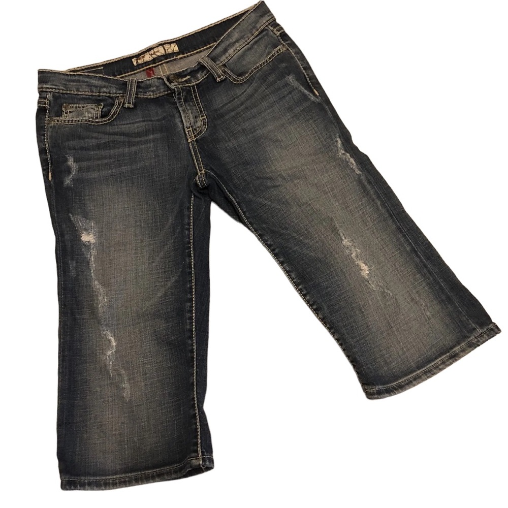 BKE BUCKLE Lexi Embellished Jean Capri Pants D19
